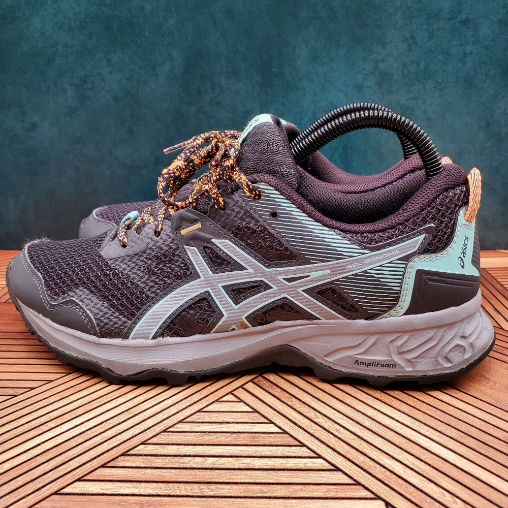 Asics Womens GEL-Sonoma 5 1012A568 Graphite Grey Low Top Running Shoes Size 8.5